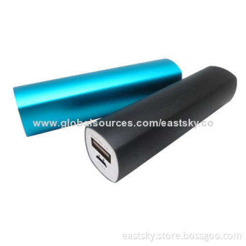 2600mAh Aluminum External Battery with Intelligent MCU Controller, Stylish and PortableNew